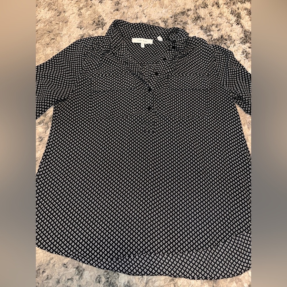 Lark & Ro Black and White dress Shirt